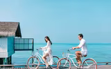 [ẢNH] Bộ ảnh đẹp như mơ của Hà Hồ - Kim Lý tại khu nghỉ dưỡng Maldives