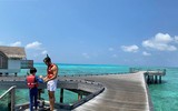 [ẢNH] Bộ ảnh đẹp như mơ của Hà Hồ - Kim Lý tại khu nghỉ dưỡng Maldives