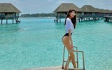 [ẢNH] Bộ ảnh đẹp như mơ của Hà Hồ - Kim Lý tại khu nghỉ dưỡng Maldives