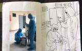 [ẢNH] Nhật ký bằng tranh về những ngày sống trong khu cách ly đầy xúc động của nữ du học sinh