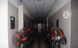 [ẢNH] Tổng vệ sinh các ký túc xá Sinh viên được trưng dụng làm khu cách ly tại Mỹ Đình II