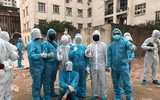 [ẢNH] Xây dựng bệnh viện dã chiến 