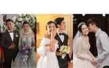 [ẢNH] ‘Nửa kia’ của các cầu thủ Việt tỏa sáng trong ngày trọng đại nhờ đâu?