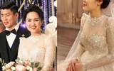 [ẢNH] ‘Nửa kia’ của các cầu thủ Việt tỏa sáng trong ngày trọng đại nhờ đâu?