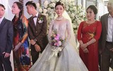 [ẢNH] ‘Nửa kia’ của các cầu thủ Việt tỏa sáng trong ngày trọng đại nhờ đâu?