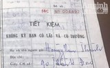 Cận cảnh cuốn sổ tiết kiệm 