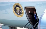 [Ảnh] An ninh nghiêm ngặt trước giờ Tổng thống Donald Trump tới khách sạn JW Marriott
