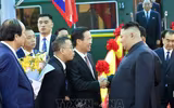 [ẢNH] Toàn bộ hình ảnh Chủ tịch Triều Tiên tới ga Đồng Đăng, lên ô tô về Hà Nội