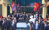 [ẢNH] Toàn bộ hình ảnh Chủ tịch Triều Tiên tới ga Đồng Đăng, lên ô tô về Hà Nội