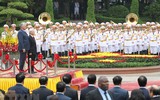 Tổng Bí thư, Chủ tịch nước Nguyễn Phú Trọng đón Chủ tịch Cuba thăm Việt Nam