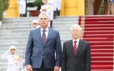 Tổng Bí thư, Chủ tịch nước Nguyễn Phú Trọng đón Chủ tịch Cuba thăm Việt Nam