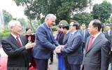 Tổng Bí thư, Chủ tịch nước Nguyễn Phú Trọng đón Chủ tịch Cuba thăm Việt Nam