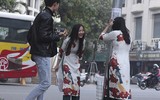 Phố phường Hà Nội ngập tràn không khí Tết