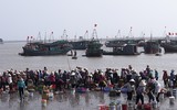 [Ảnh] Lao xao chợ cá một vùng quê miền biển