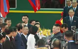 [ẢNH] Toàn bộ hình ảnh Chủ tịch Triều Tiên tới ga Đồng Đăng, lên ô tô về Hà Nội