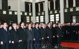 [ẢNH] Lễ truy điệu nguyên Chủ tịch nước, Đại tướng Lê Đức Anh tại Nhà tang lễ Quốc gia
