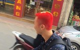 Giới trẻ nhuộm tóc 'màu cờ sắc áo' trước thềm trận chung kết U23