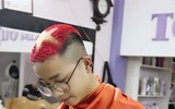 Giới trẻ nhuộm tóc 'màu cờ sắc áo' trước thềm trận chung kết U23