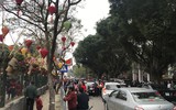 Mùng 1, Hội chữ Xuân Mậu Tuất tấp nập người, ông đồ mỏi tay viết