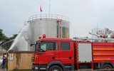 Xử lý nhanh các tình huống cháy, nổ kho xăng dầu