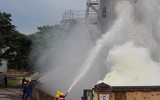 Xử lý nhanh các tình huống cháy, nổ kho xăng dầu