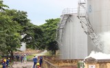Xử lý nhanh các tình huống cháy, nổ kho xăng dầu