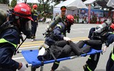 Cảnh sát phòng cháy, chữa cháy Hà Nội đua tài xử lý nhanh các tình huống cháy nổ  ​