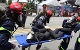 Cảnh sát phòng cháy, chữa cháy Hà Nội đua tài xử lý nhanh các tình huống cháy nổ  ​
