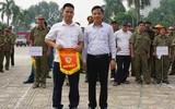 Lực lượng dân phòng thi xử lý tình huống xảy cháy