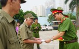 Lực lượng dân phòng thi xử lý tình huống xảy cháy