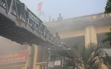 Diễn tập phá chuồng cọp chung cư đang cháy cứu người mắc kẹt