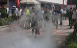 Hơn 500 người dập lửa từ bình gas 
