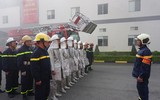 Diễn tập cứu nạn chữa cháy phối hợp nhiều lực lượng tại khu công nghiệp Phú Nghĩa