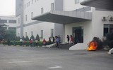 Diễn tập cứu nạn chữa cháy phối hợp nhiều lực lượng tại khu công nghiệp Phú Nghĩa