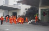 Diễn tập cứu nạn chữa cháy phối hợp nhiều lực lượng tại khu công nghiệp Phú Nghĩa
