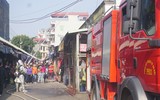 Huy động nhiều lực lượng diễn tập chữa cháy, cứu nạn tại chợ Nành xã Ninh Hiệp