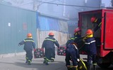Huy động nhiều lực lượng diễn tập chữa cháy, cứu nạn tại chợ Nành xã Ninh Hiệp