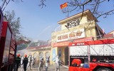 Huy động nhiều lực lượng diễn tập chữa cháy, cứu nạn tại chợ Nành xã Ninh Hiệp