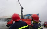 Nhiều lực lượng tham gia diễn tập phương án chữa cháy, cứu nạn