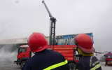 Nhiều lực lượng tham gia diễn tập phương án chữa cháy, cứu nạn