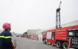 Nhiều lực lượng tham gia diễn tập phương án chữa cháy, cứu nạn