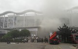 Giải quyết nhanh tình huống cứu nạn, chữa cháy giả định tại Aeon Mall Long Biên  ​