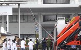 Giải quyết nhanh tình huống cứu nạn, chữa cháy giả định tại Aeon Mall Long Biên  ​