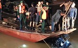 Toàn cảnh các lực lượng trắng đêm tìm kiếm cứu nạn xe ô tô gặp nạn trên sông Hồng