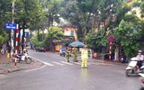 Những hình ảnh Công an Hà Nội cùng các lực lượng chức năng đảm bảo ANTT lễ viếng nguyên Chủ tịch nước Lê Đức Anh