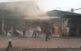 Cư dân phường Phúc Xá khẩn trương với các tình huống cháy giả định
