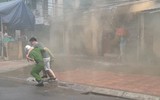 Cư dân phường Phúc Xá khẩn trương với các tình huống cháy giả định