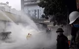Hàng trăm công nhân tham gia diễn tập cứu nạn, cứu hộ đám cháy tại kho xưởng