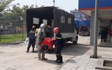 Diễn tập phương án chữa cháy bồn chứa xăng 1.000 mét khối