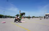 Cuộc thử sức giữa nắng nóng 40 độ C của những người lính cứu hỏa